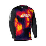 Jersey MTB Gravity 4.0 Long Sleeve Jr - Heatmap Red Leatt