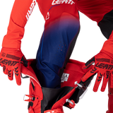 Pantalon Moto 5.5 I.K.S - Bleu Royal/Rouge