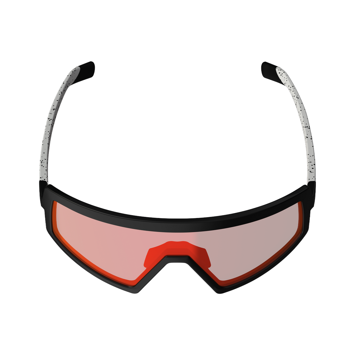 Sunglasses RideViz Mad - Black/White Iriz Cryztal Red 15 VLT