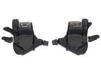 MTB Thumb-tap Shifter Set Pair Shimano 3x7 speed - black 