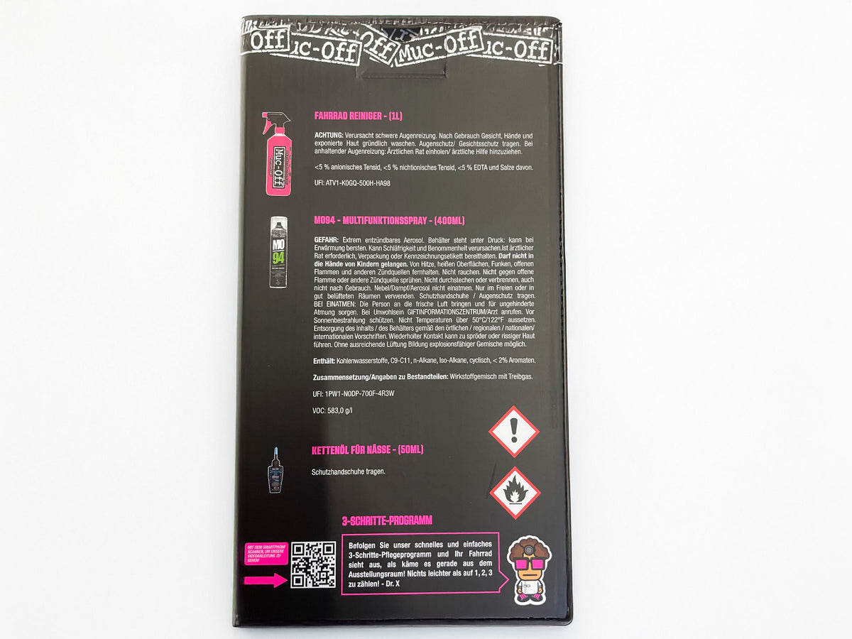 Zestaw Wash, Protect i Lube (wersja Wet Lube)
