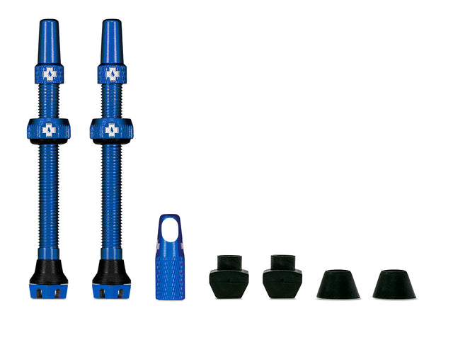 Valves V2 pour pneus tubeless - bleu - VTT & route