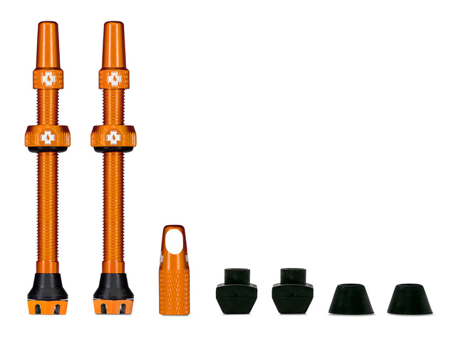 Ventielen V2 voor tubeless banden - oranje - MTB & Road