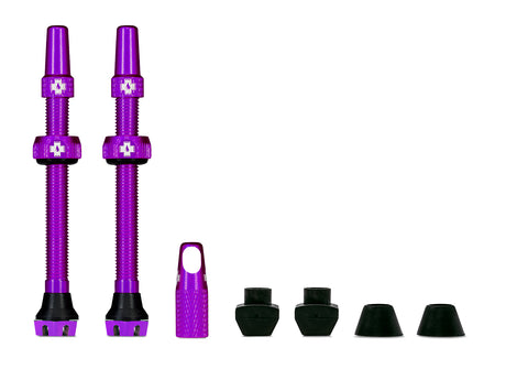 Ventile V2 für Tubeless Reifen - purple - MTB & Road