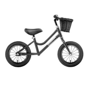 Micky 12'' Black - Balance bike incl. basket