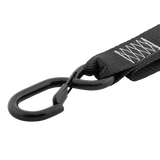 DE LUXE Soft Hook Tie Downs LOGO black (2pcs)