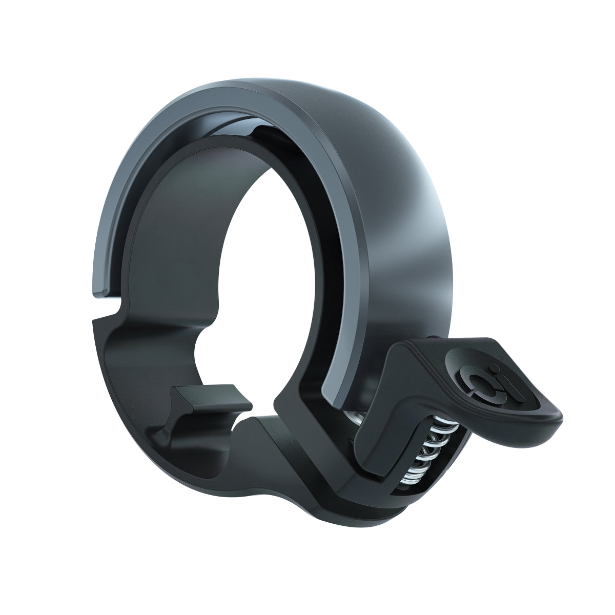 Oi Classic Bicycle Bell - Black/Gray - Large, 23.8 - 31.8mm