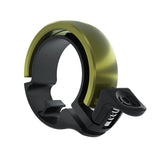 Oi Classic Sonnette de vélo - Noir/Olive - Grand, 23.8 - 31.8mm