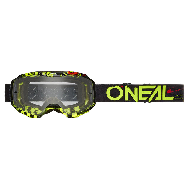 B-10 Goggle ATTACK black/neon yellow - clear