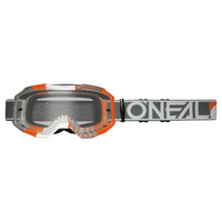 B-10 Occhiali DUPLEX bianco/grigio/arancio - trasparente