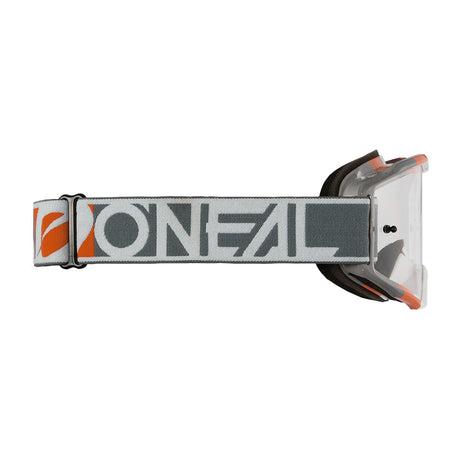 B-10 Goggle DUPLEX white/gray/orange - clear