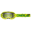 B-10 Goggle SOLID neon yellow - clear 