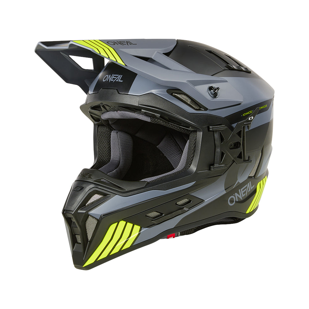 EX-SRS Helm HITCH black/gray/neon yellow