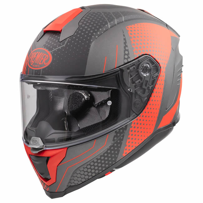 Integralhelm Hyper BP 92 BM - schwarz-grau-rot