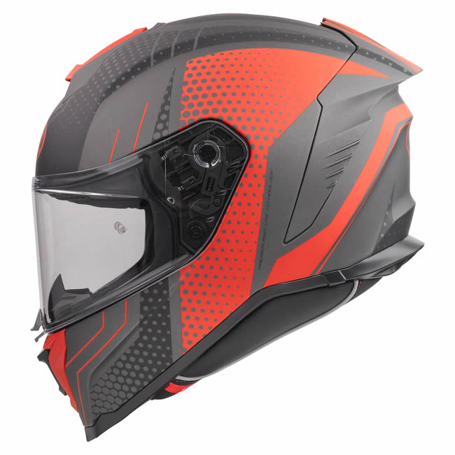 Integralhelm Hyper BP 92 BM - schwarz-grau-rot