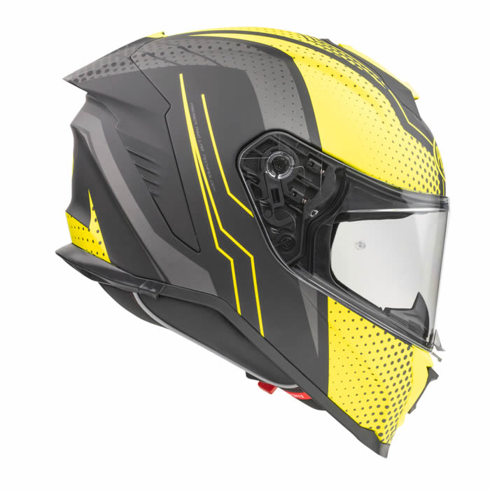Integralhelm Hyper BP Y 9 BM - schwarz-grau-gelb