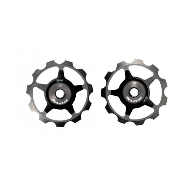 Alu Pulley Set für Colab Kettenspanner - schwarz