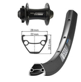 DT-Swiss U533 29 Zoll mit XLC Evo Nabe Vorderrad - Schwarz XLC