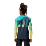 Tropical Print LTD (langarm) - Atlantikblau