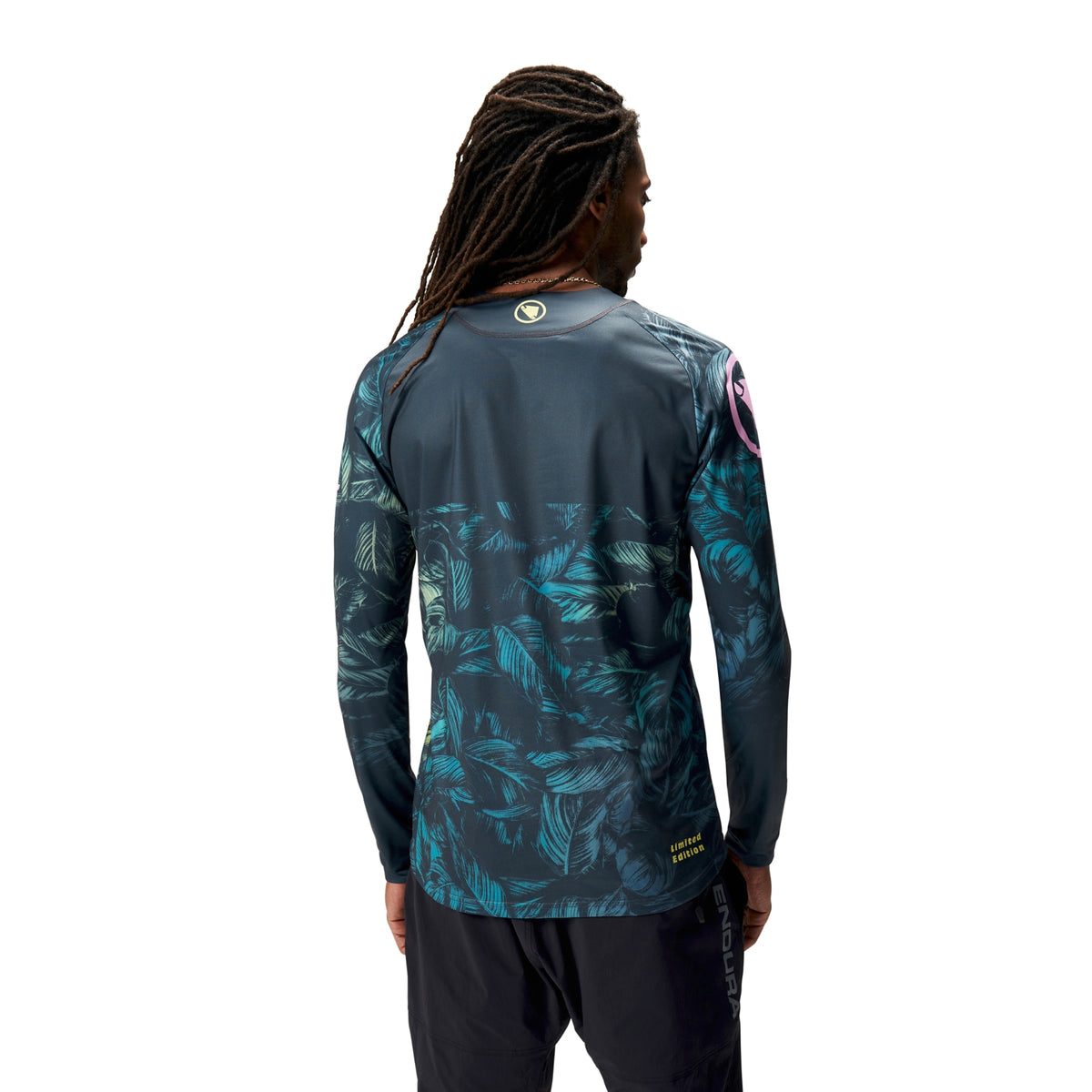 Tropical Print LTD (langarm) - Grau