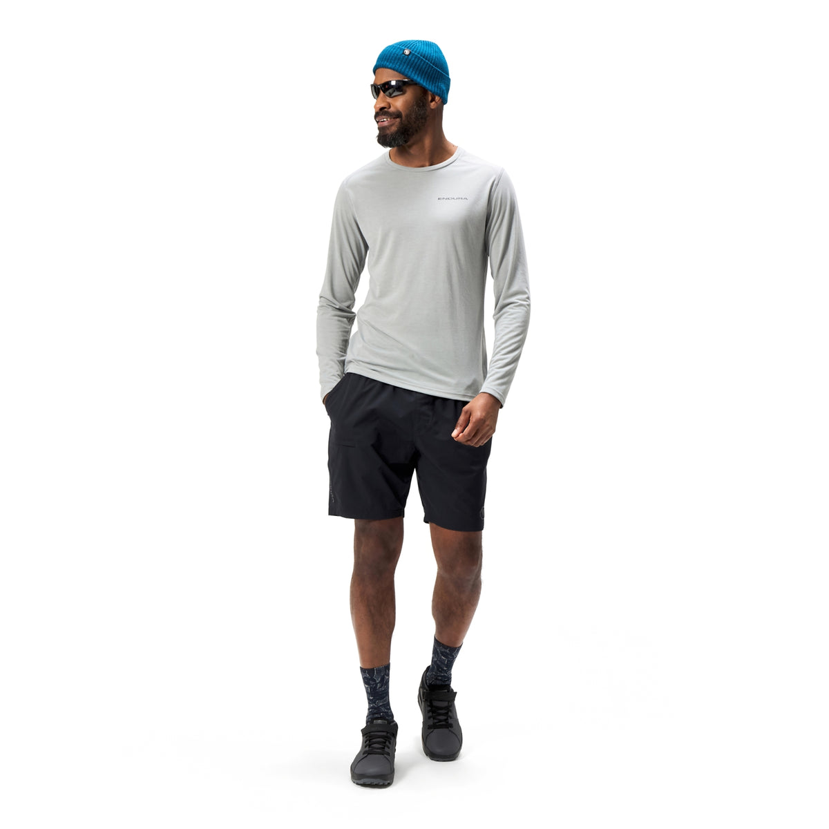 Loop Long Sleeve Tech Tee - dreich grey
