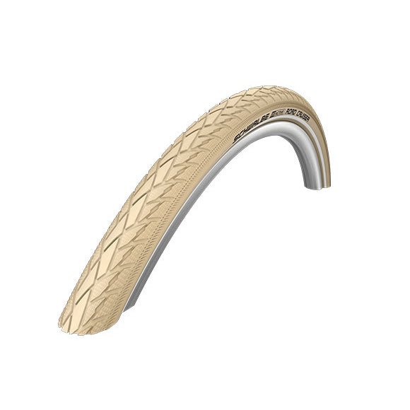 Pneu à tringle Road Cruiser - 26x1.75 pouces - K-Guard - SBC - Bande réfléchissante - beige