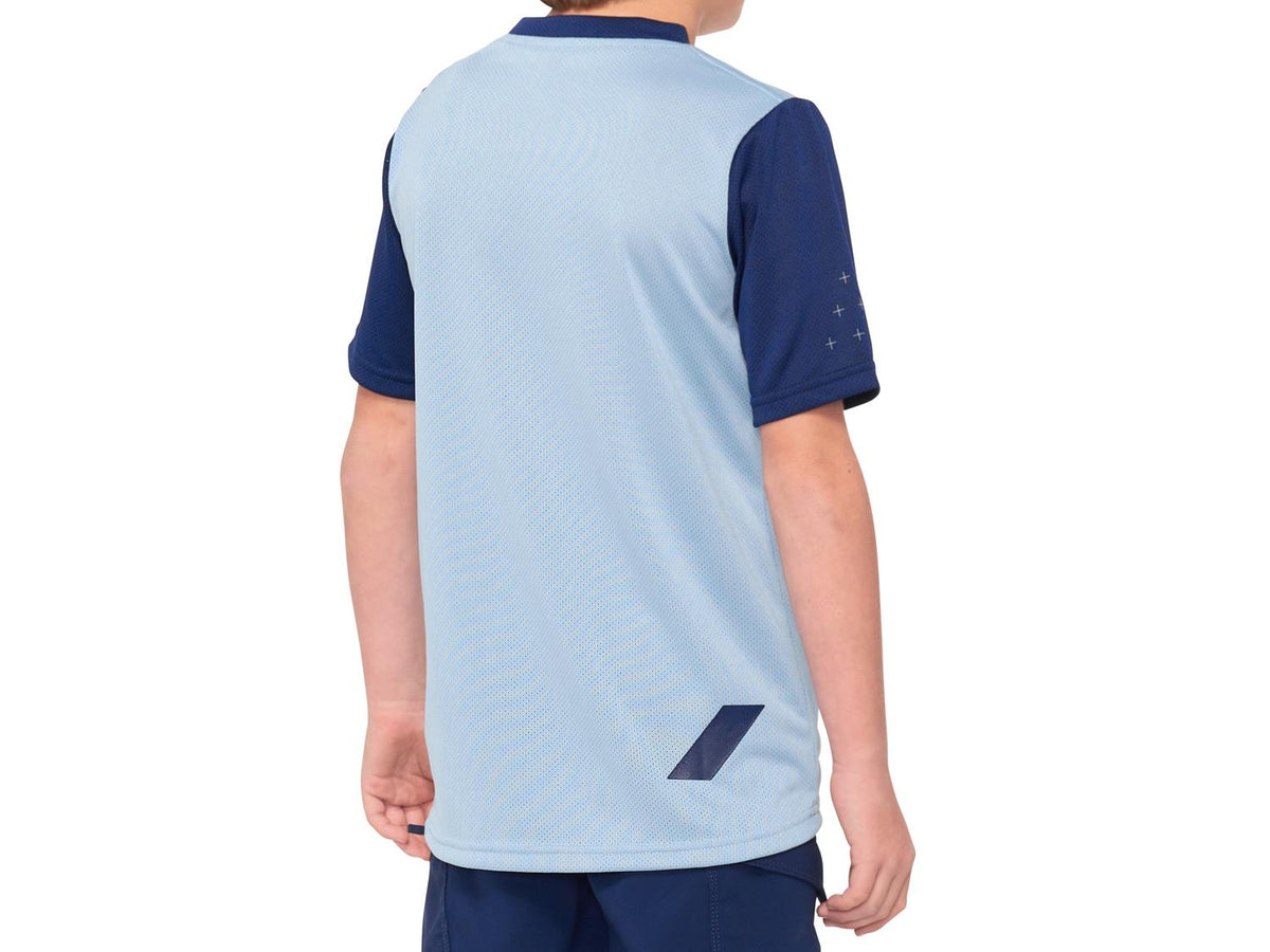 Ridecamp Youth Short Sleeve Jersey - Light Slate / Navy