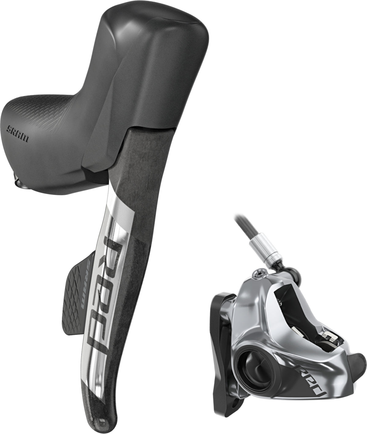 Kit RED eTap AXS 2-fach, ohne Kurbel, hydr., 6-Bolt flat mount, 2-Piece inkl. 160mm Bremscheiben