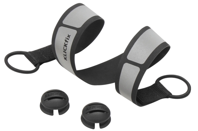 KLICKfix Reflektorband SeeMee - schwarz/silber