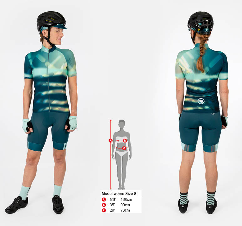 Dames Virtual Texture Tricot (korte mouw) - Glacier Blue