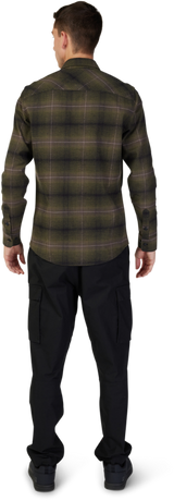 Source Flannel - Olive Green
