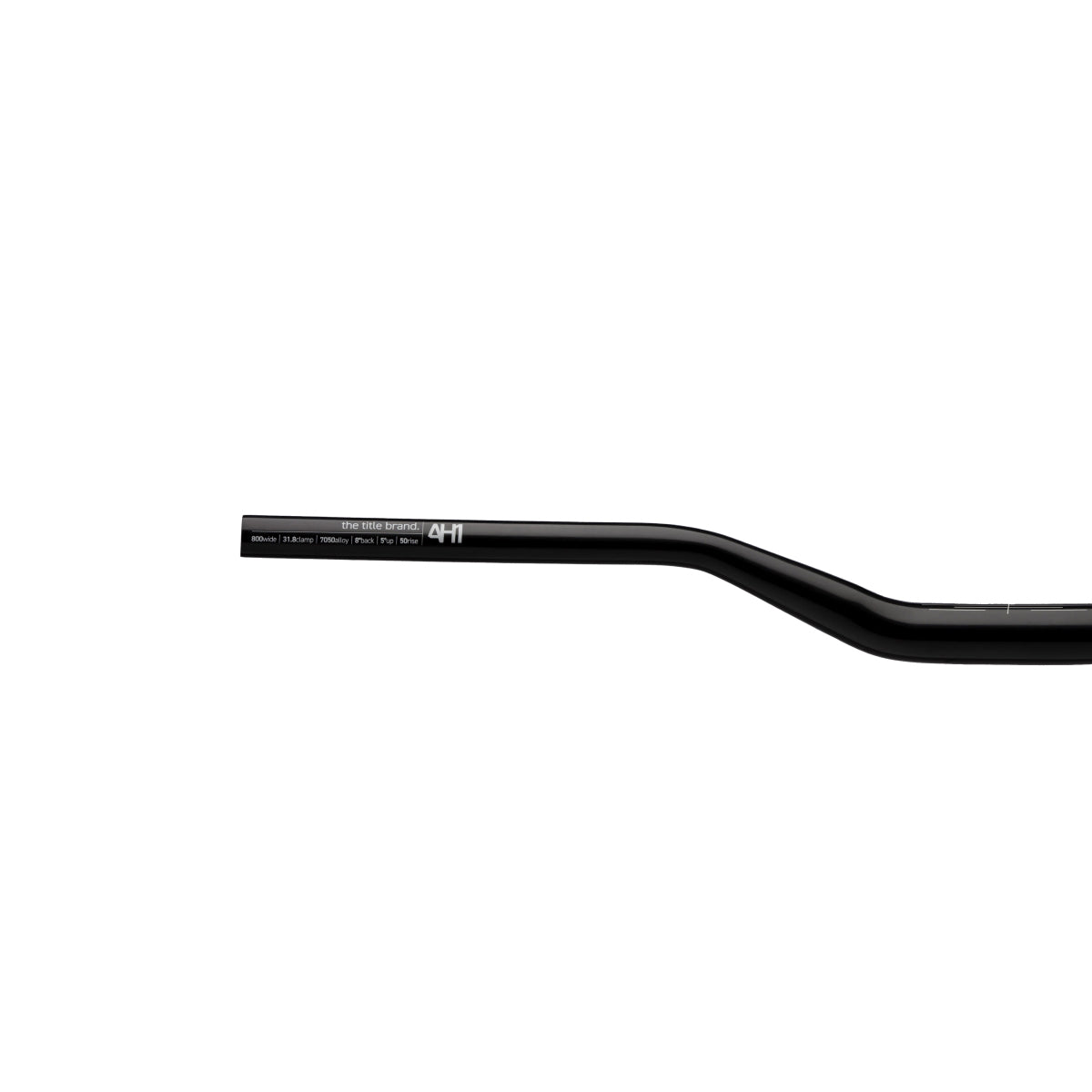 AH1 MTB Handlebar 31.8 mm - 38 mm Rise - Black