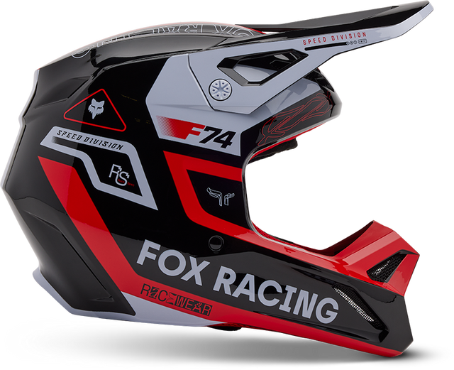 V1 Race Spec Helmet - Fluorescent Red