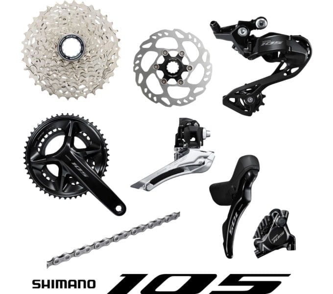 105 Komplettgruppe, 12-fach - 50-34 Zähne Shimano