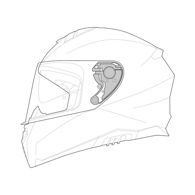 Visiermechanik iXS209