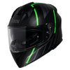 Integral Helm iXS217 2.0 zwart mat-groen neon