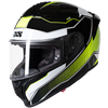 Integralhelm iXS421 FG 2.1 zwart-wit-geel fluo
