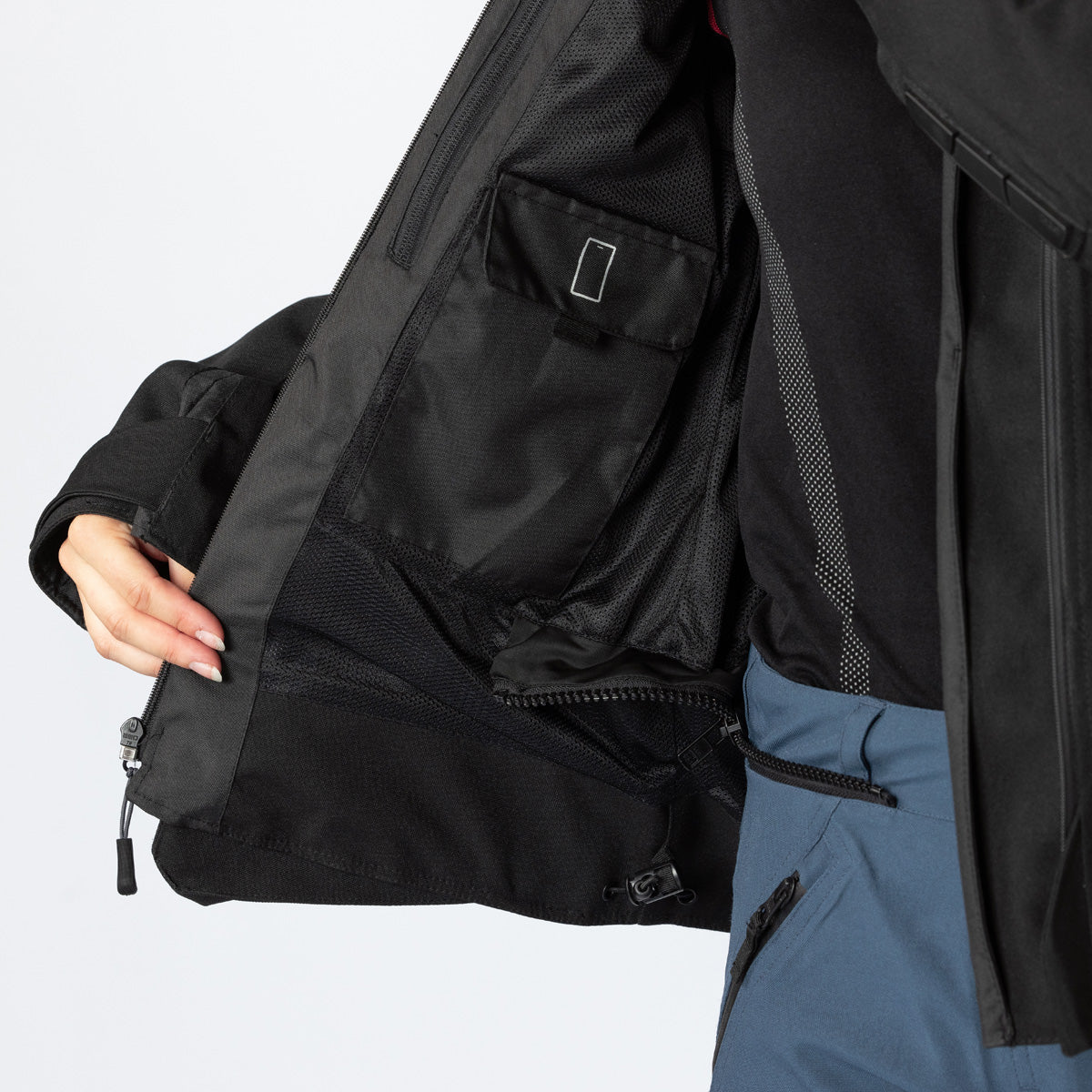 Damen Tourster-STX 1.0 Laminatjacke schwarz