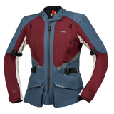 Damen Tourster-STX 1.0 Laminatjacke - weinrot-blau-cool grey iXS
