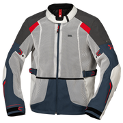 Tourster-BigAir 1.0 Jacke hellgrau-blau-rot