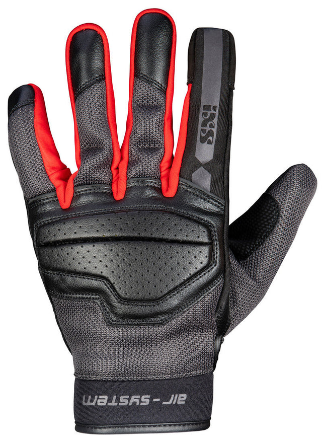 Classic Handschuh Evo-Air schwarz-dunkelgrau-rot iXS