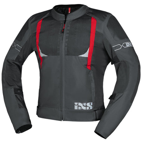 Sport Jacke Trigonis-Air dunkelgrau-grau-rot iXS