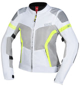 Sport Damen Jacke Trigonis-Air hellgrau-grau-neon gelb iXS