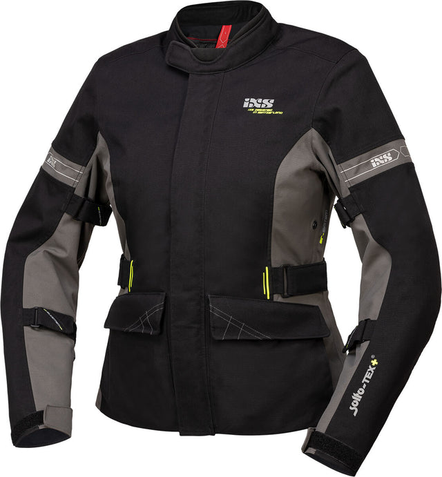 Tour Damen Jacke Laminat-ST-Plus - schwarz-grau iXS