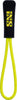 Set de porte-clés zippés jaune fluo
