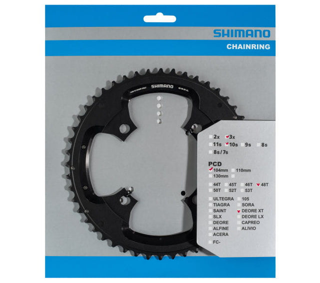 DEORE XT Kettenblatt für KSR, 48 Zähne - schwarz Shimano
