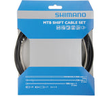 MTB Schaltzug-Set Edelstahl, 3000 mm Hülle - schwarz Shimano