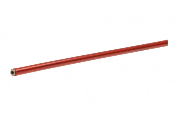 Vintage Edelstahl Schaltzughülle 2m x 4mm - Clear Red