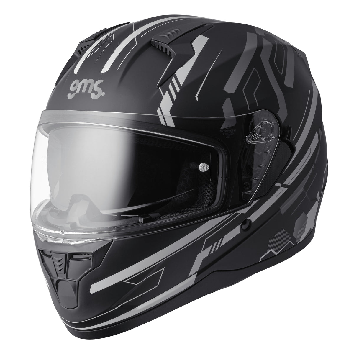 Integralhelm Hexago Graphic matt-grau