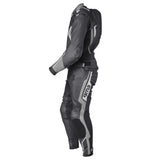 Lederkombi GR-1 2PC schwarz-grigio-weiss